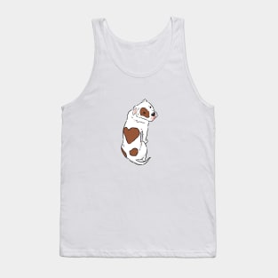 Pitbull with brown heart spot, Pitbull Love Tank Top